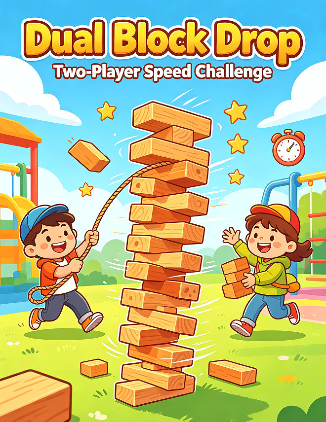 11.1 Dual Block Drop Two-Player Speed Challenge - Image 1