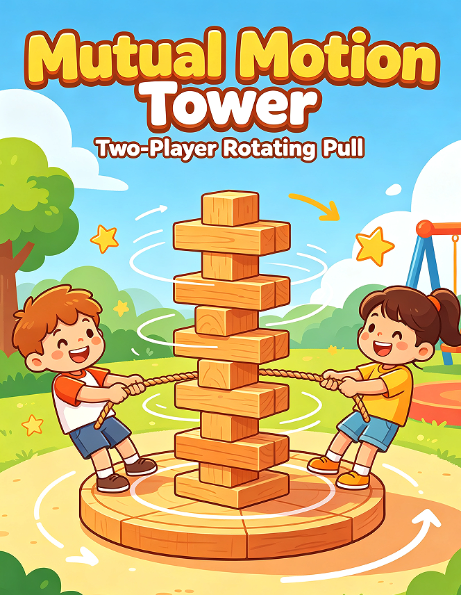 30.1 Mutual Motion Tower Two-Player Rotating Pull - Image 1