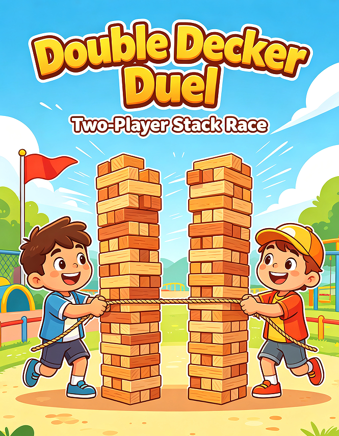 7.1 Double Decker Duel Two-Player Stack Race - Image 1