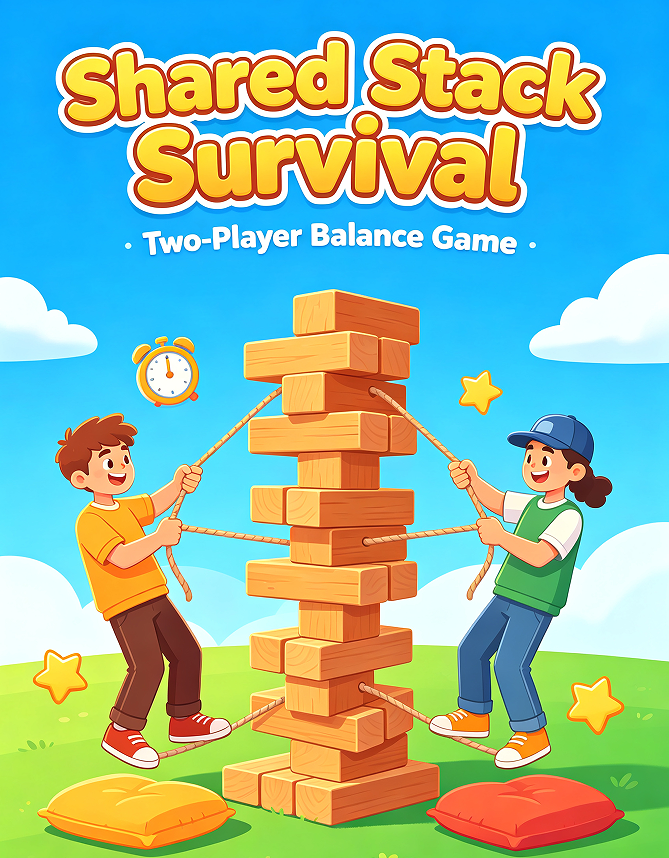 9.1 Shared Stack Survival Two-Player Balance Game - Image 1